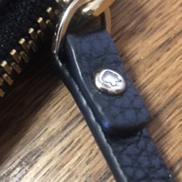 NWOT Kate Spade New York Leather Clutch/Pouch Black - Picture 6 of 8